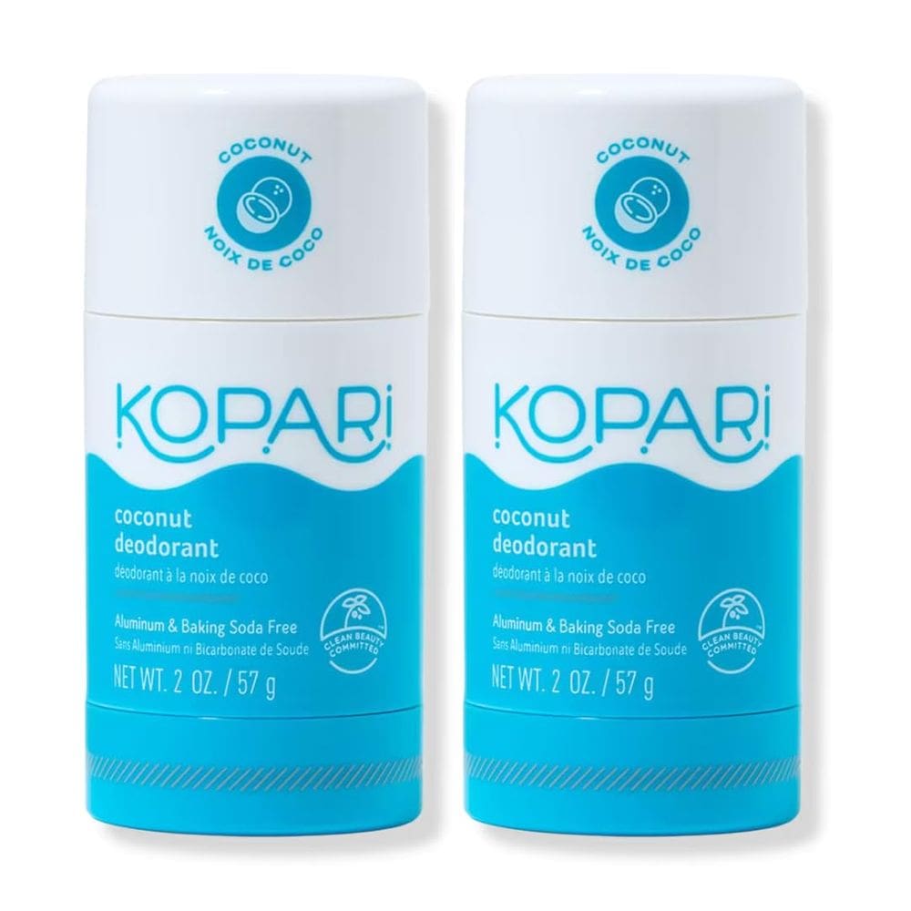 Pacote autêntico de 2 desodorantes Kopari Aluminium Free Coconut