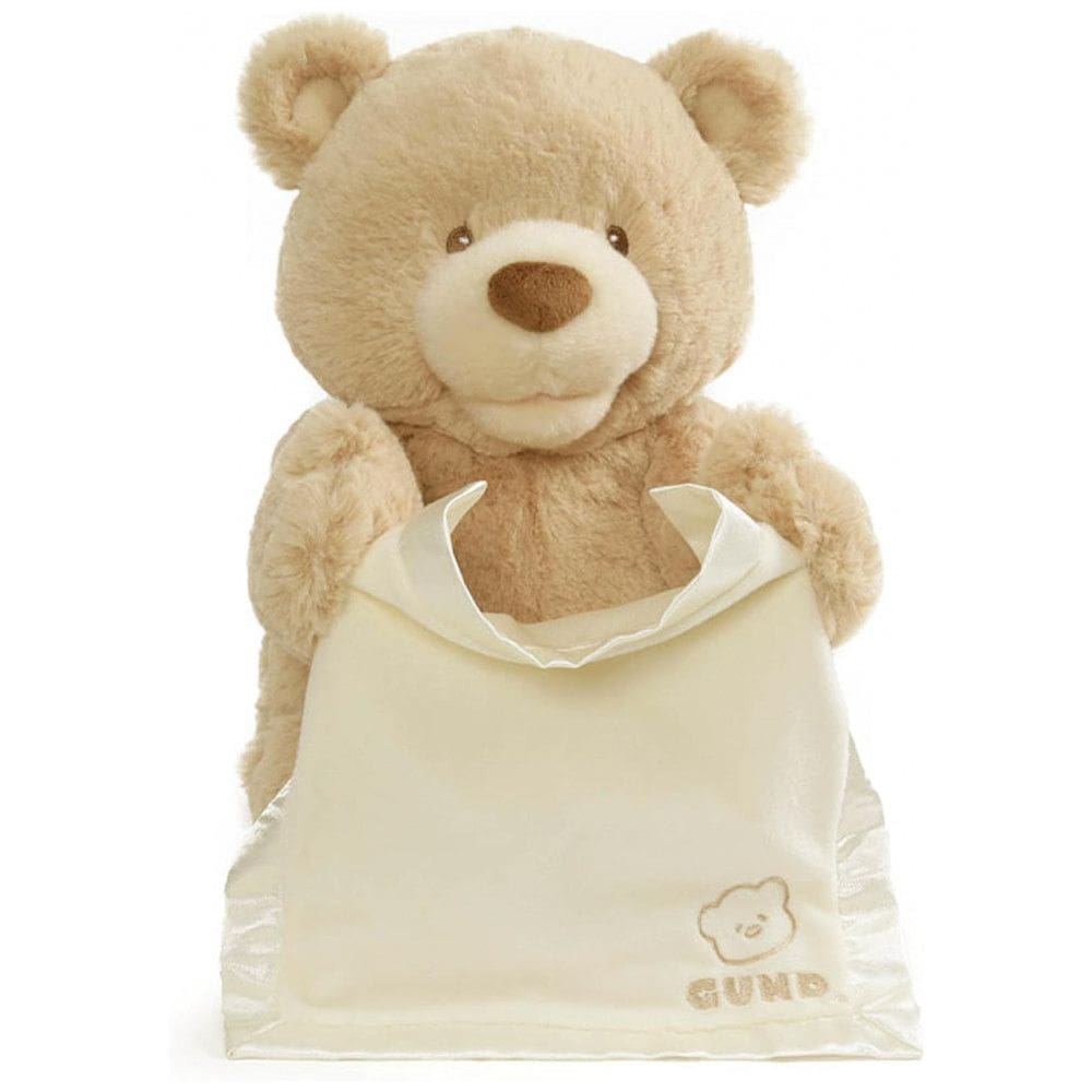 Pelúcia Urso Peek A Boo para Crianças Maiores de 1 Ano, GUND 6053525, Marrom