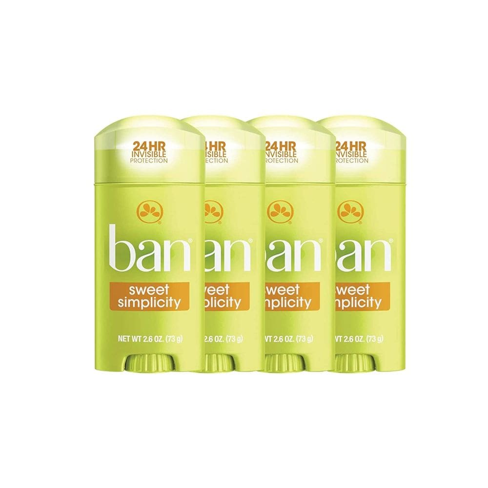 Antitranspirante Ban Sweet Simplicity 24 horas 75 ml (pacote com 4)
