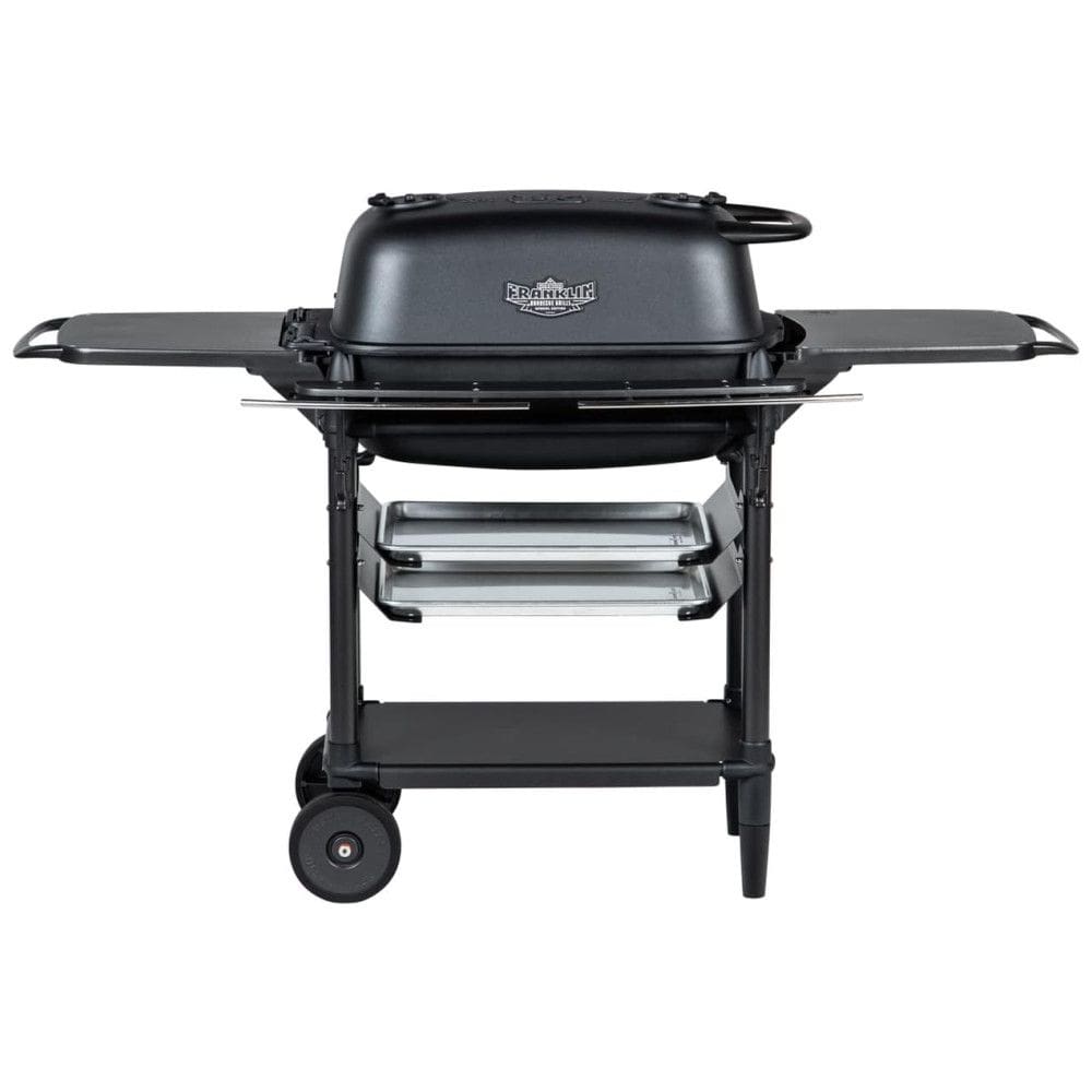 Churrasqueira a Carvão Portátil em Alumínio Fundido com Mesas Laterais, PK GRILLS PK300 AF CC, Preto