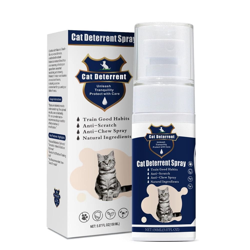 Spray dissuasor para gatos JAMBOS Safe para ambientes internos e externos azul