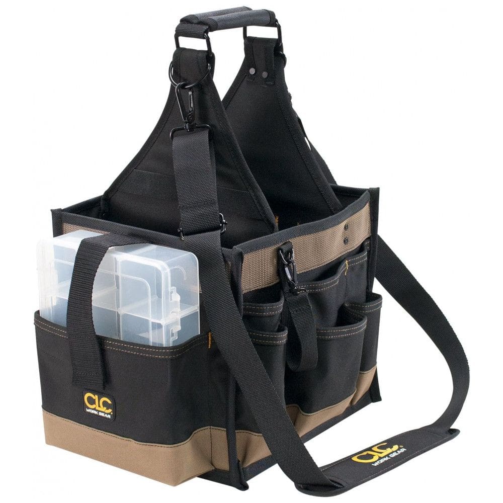 Bolsa de Ferramentas Organizadora com 22 Compartimentos, CUSTOM LEATHERCRAFT 1528, Preto