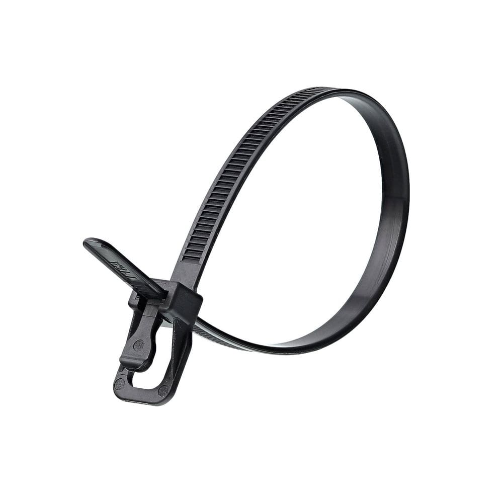 Abraçadeira RETYZ 25 cm preta, pacote com 100, 22,5 kg de resistência