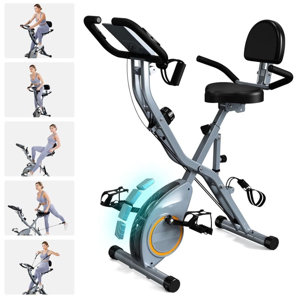 Bicicletas dobráveis ??de bicicleta estacionária para casa. 5 em 1 bicicleta de treino interna. Bicicleta de ciclismo