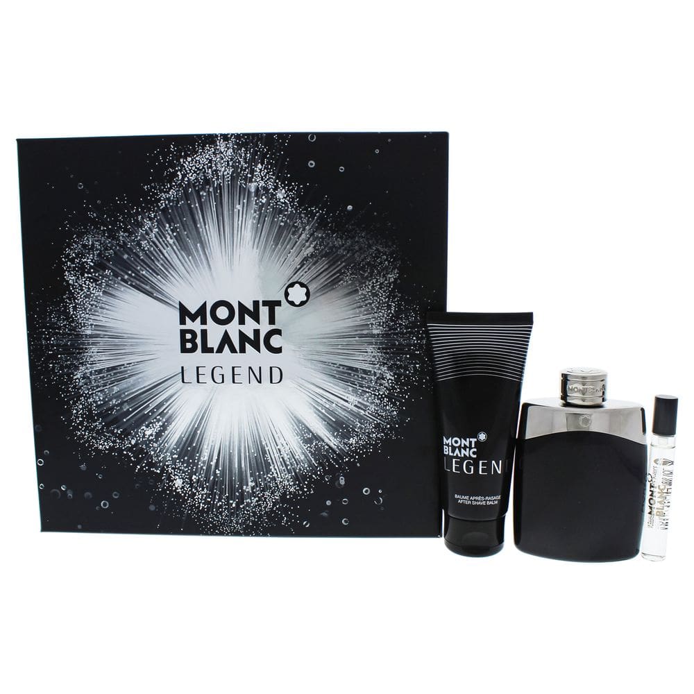 Conjunto de presente de 3 peças Perfume Mont Blanc Legend para homens