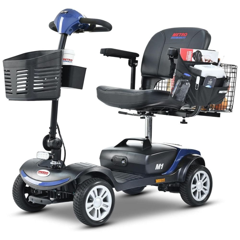Cadeira de Rodas Elétrica de Mobilidade para Adultos 4 Rodas, Scooter Motorizada para Idosos, Capacidade Máxima 136 kg,Bariho.