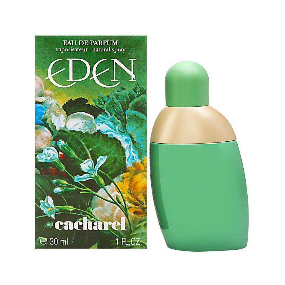 Cacharel Eden, Eau de Parfum para mulheres, floral, chipre com notas de mimosa e sândalo, 1 ml