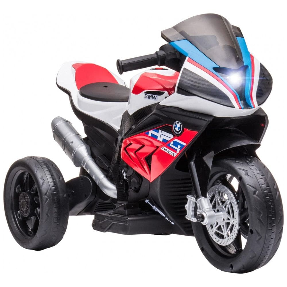 Moto Elétrica Infantil BMW a Bateria 6V 3 Rodas com Sons e Luzes, Idade Rec 2 a 8 Anos, AOSOM, Vermelho