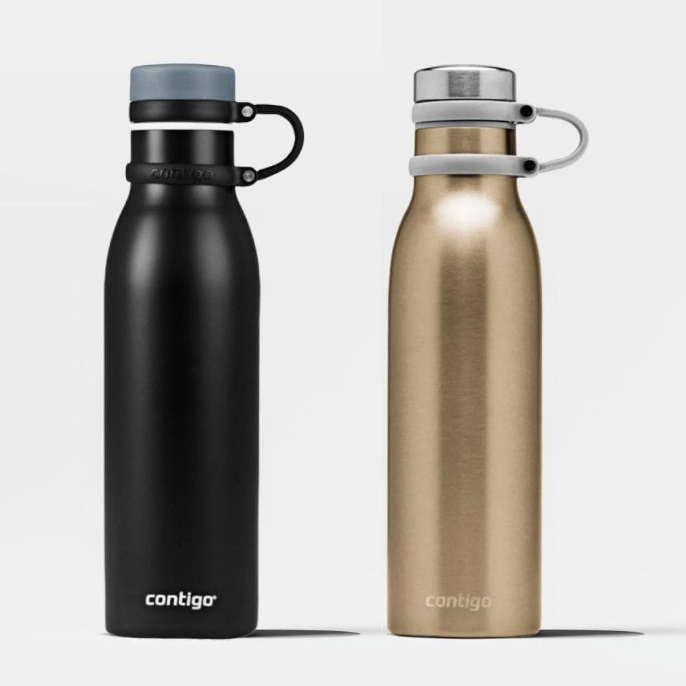 Kit Com 2 Garrafas Térmicas Matterhorn Black E Chardonnay Contigo | 591ml