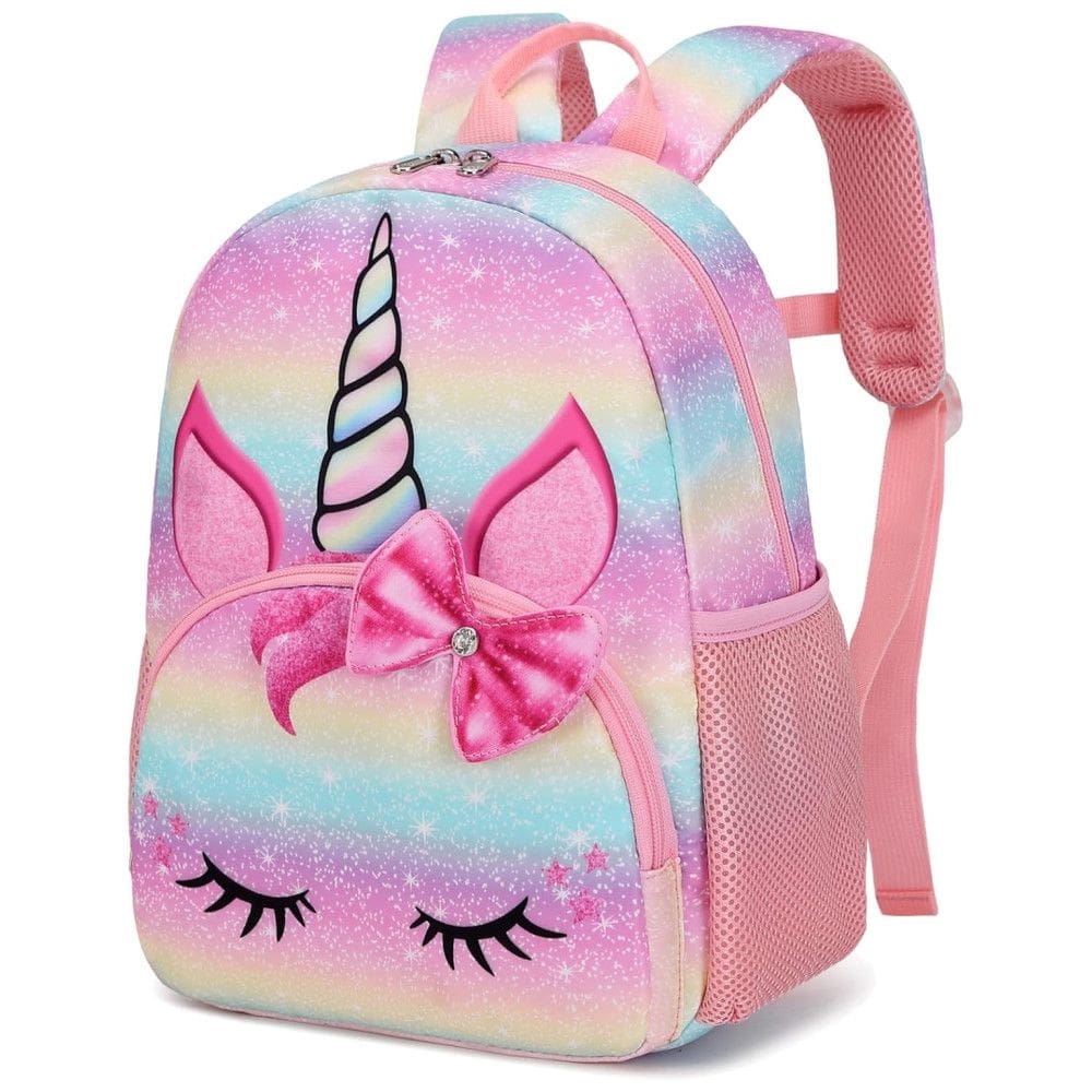 Mochila Escolar Infantil 25cm Octsky Unicónio para Crianças, Rosa