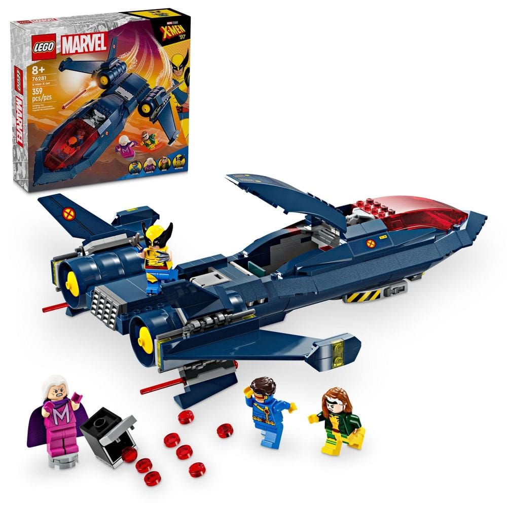 Brinquedo de construção LEGO Marvel X-Men X-Jet 76281 com 4 minifiguras