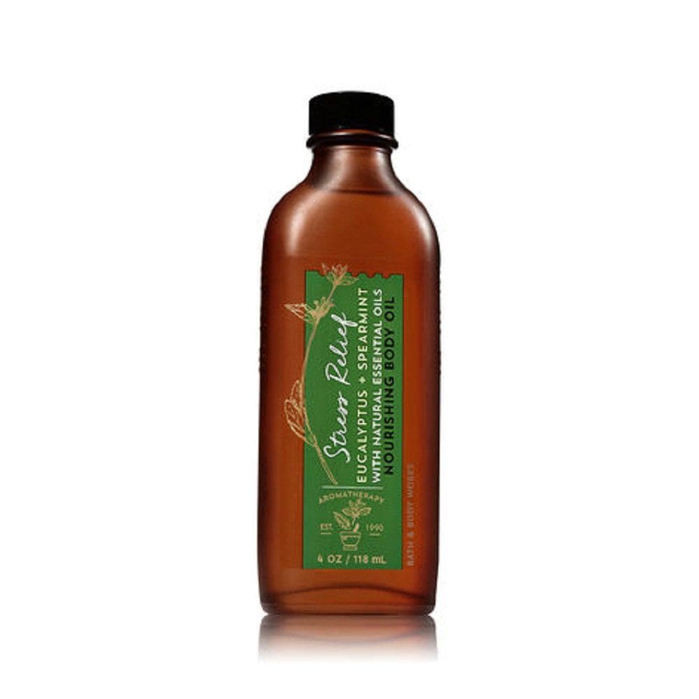 Óleo corporal Bath & Body Works Nutritivo, alívio do desconforto, eucalipto