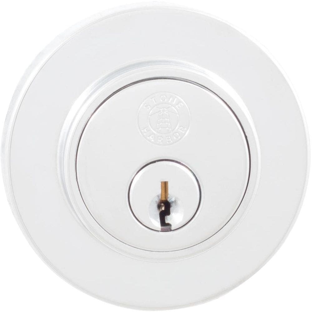 Fechadura redonda Lock Stone Harbor Hardware Grade 3, cromada polida