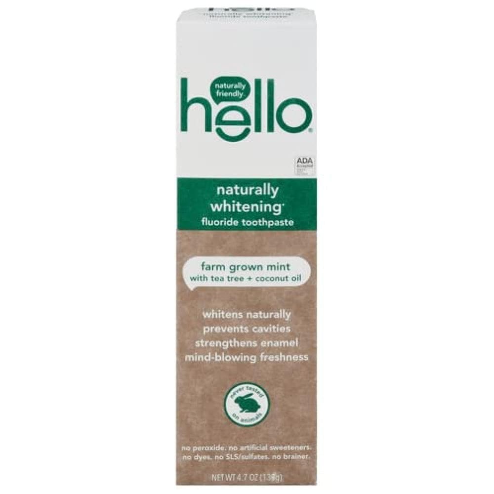 Pasta de dentes hello NAT HLTHY WHTG 140mL Não Artificial