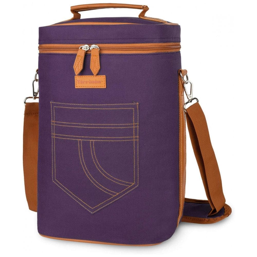 Bolsa Térmica Para Transporte de Vinhos Tirrinia até 4 Garrafas, Roxa