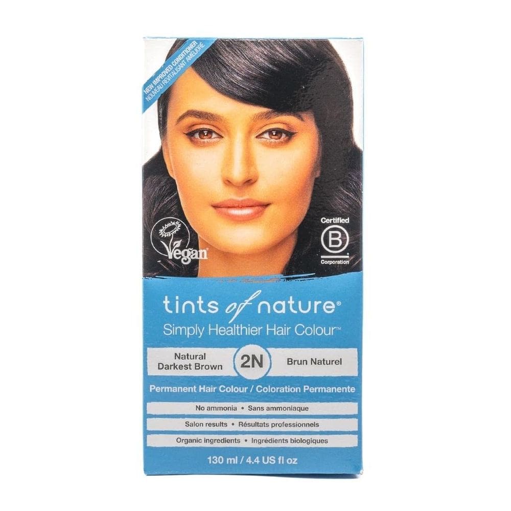 Tintura de cabelo Tints of Nature Natural Darkest Brown 130mL 2N