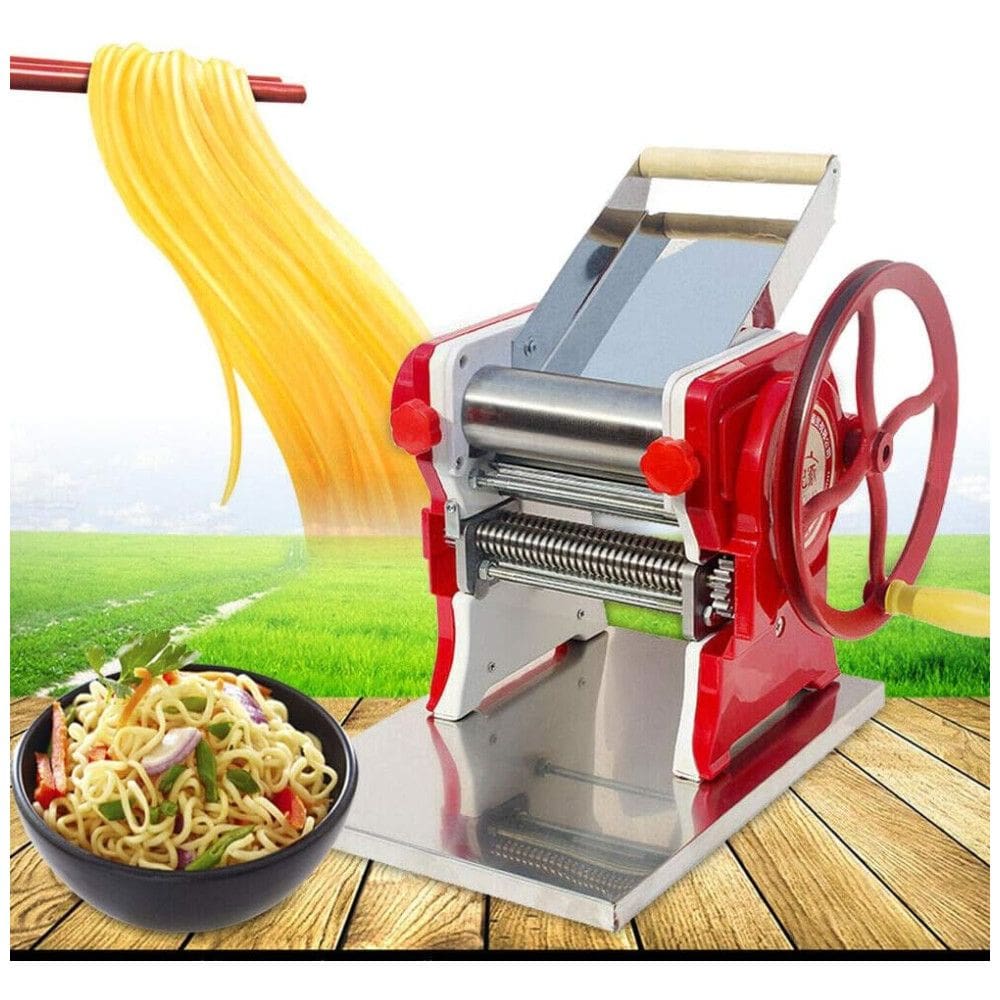TFCFL Máquina de Fazer Massas Manual - Máquina de Macarrão, Espaguete, Cortador de Massa de Aço Inoxidável Comercial - Ideal para Casa
