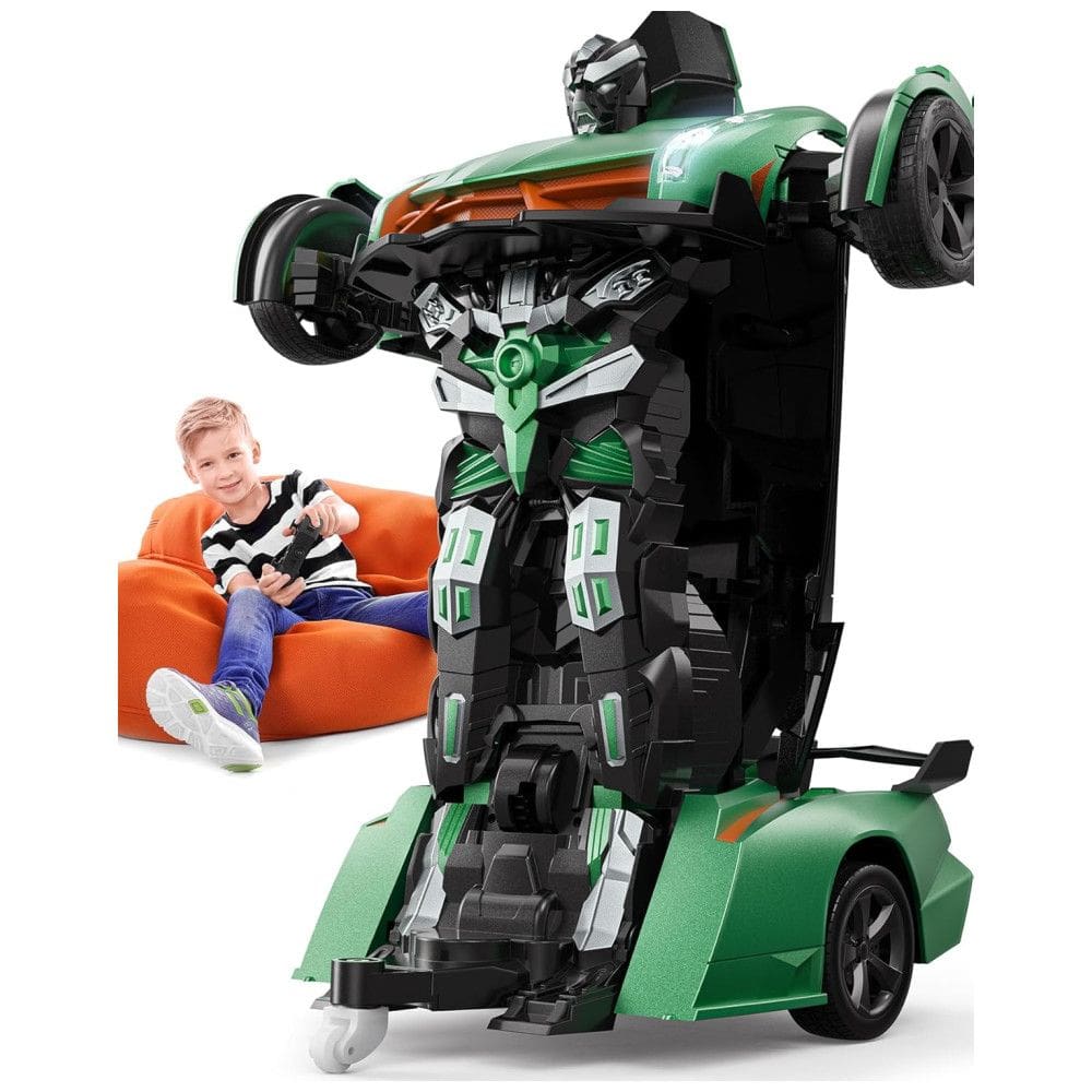 Veeniix V992 Carro Robô Controle Remoto 2 em 1, Escala 1:14, Luz e Som, Sensor Gestos, Transformação Automática - Brinquedo Tecnológico