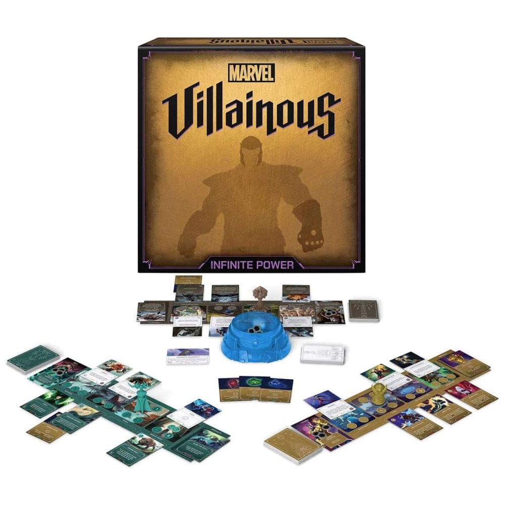 Jogo de Tabuleiro Estratégico Ravensburger Marvel Villainous Infinite Power - Desafie sua Mente com os Vilões Mais Icônicos da Marvel!