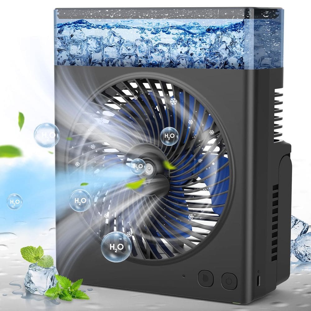 Ventilador de nebulização Drchop portátil de 8 polegadas com bateria de 16000mAh 600mL