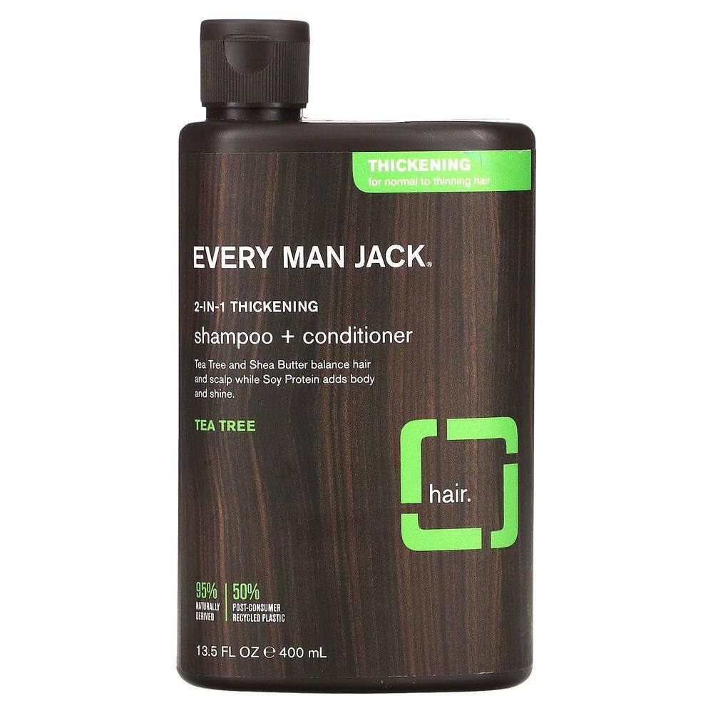 Shampoo Condicionador 2 em 1 Every Man Jack Tea Tree 400mL