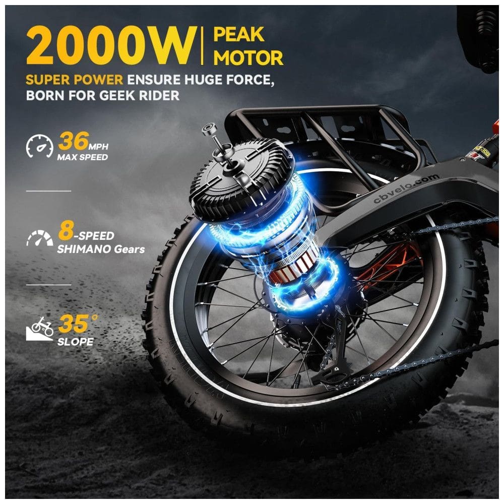 Bicicleta Elétrica Dobrável Cybervelo EK6 Max | Extra
