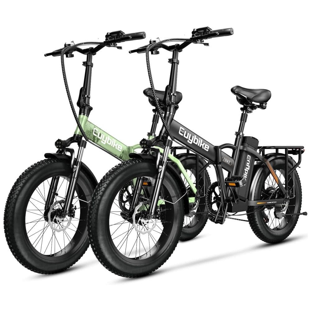 Kit com 2 Bicicletas Elétricas Dobráveis bluebiko F6B com Motor Brushless 750W (Pico 1000W), Bateria Removível 48V 20Ah, Freios a Disco