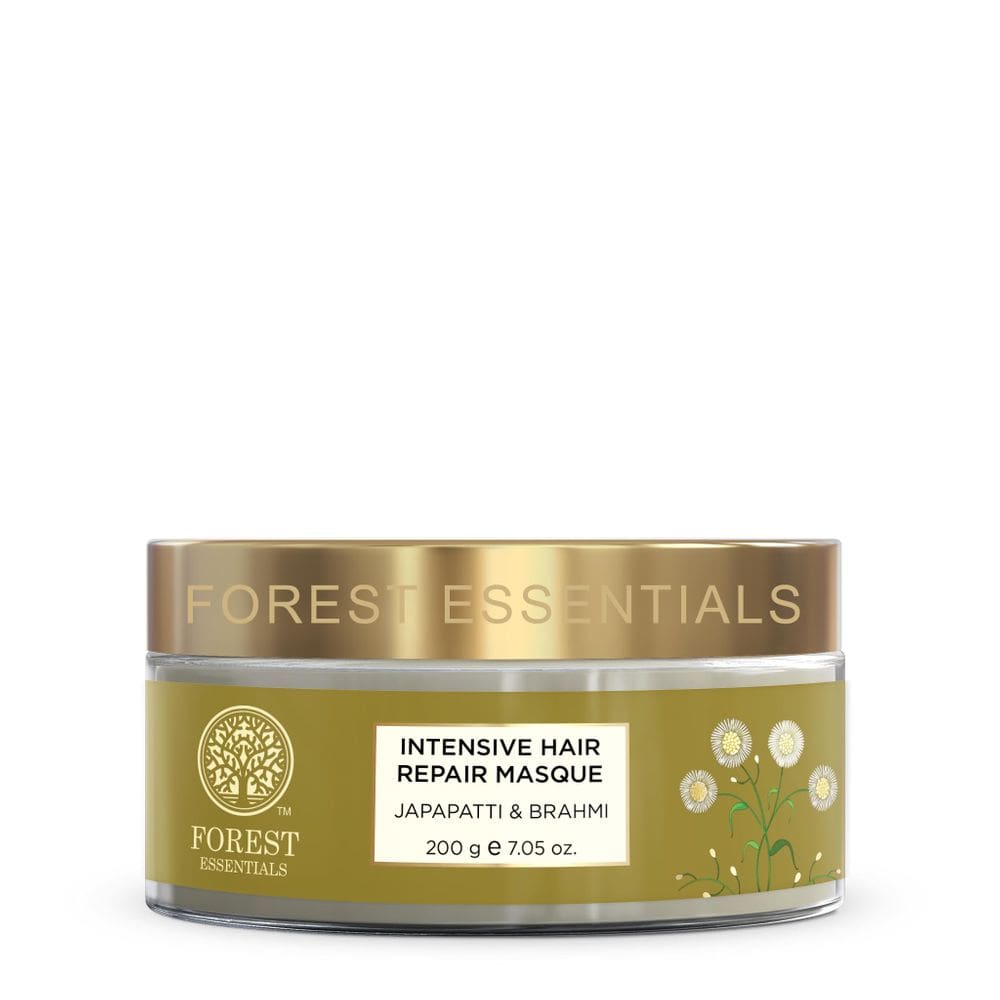 Máscara reparadora de cabelo Forest Essentials Japapatti Brahmi 200g