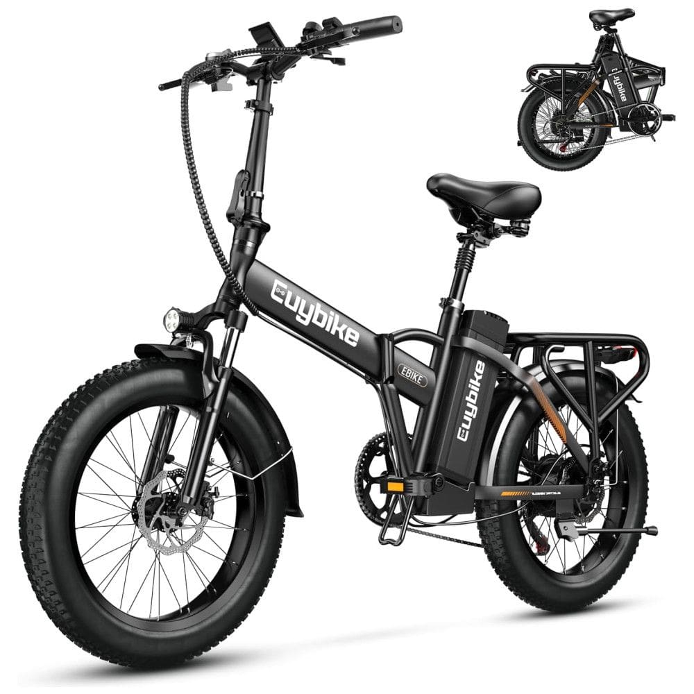 Bicicleta Elétrica Dobrável Bluebiko F6B com Motor Brushless 750W (Pico 1000W), Bateria Removível 48V 20Ah, Freios a Disco Duplos e Sistema