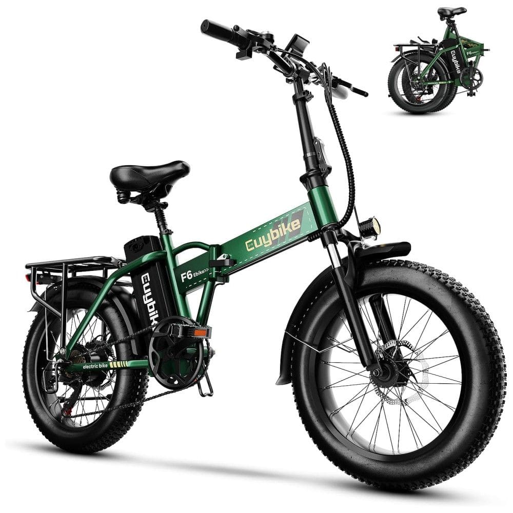 Bicicleta Elétrica Dobrável bluebiko F6B com Motor Brushless 750W (Pico 1000W), Bateria Removível 48V 20Ah, Freios a Disco Duplos e Sistema