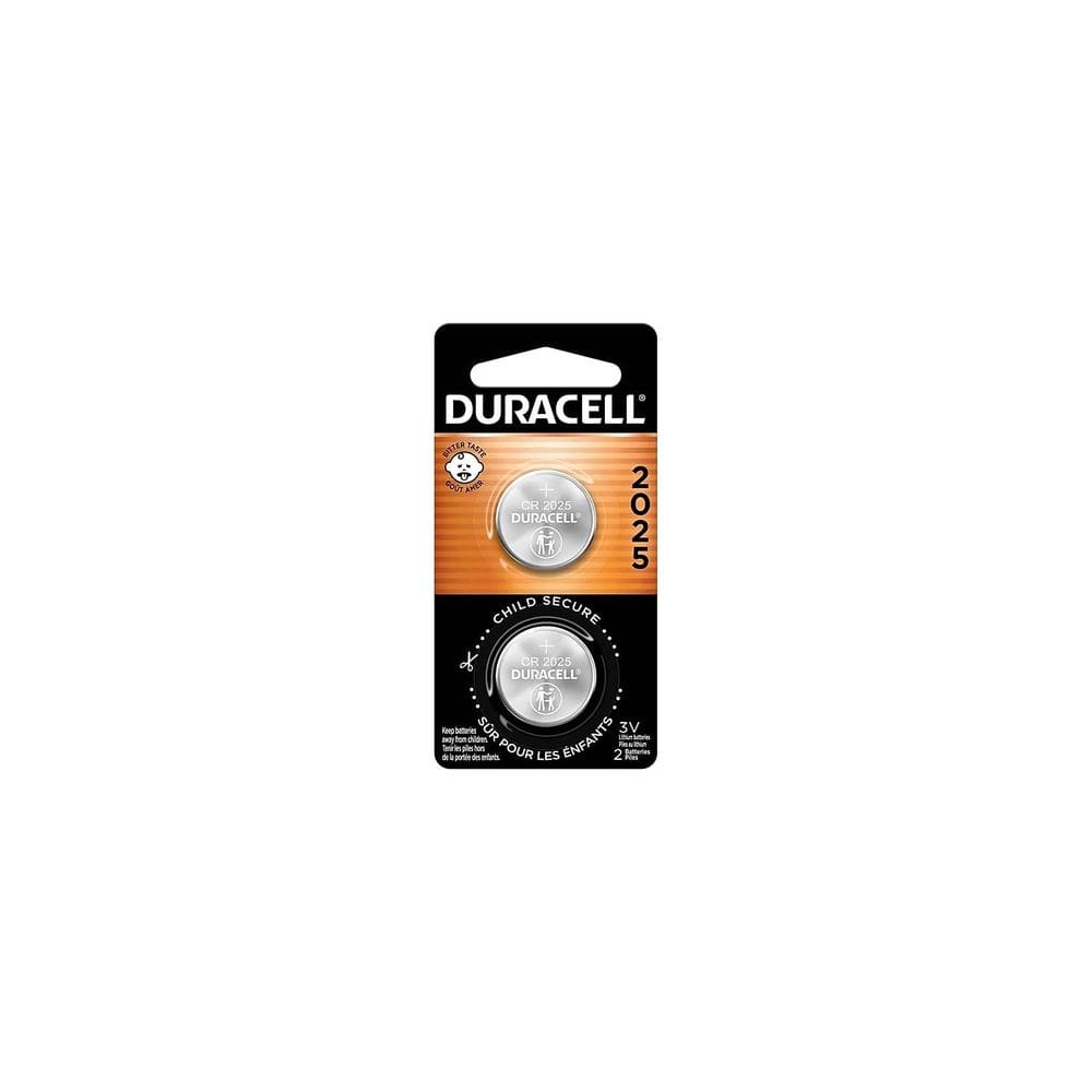 Batería Duracell CR2025 3V de Litio Tipo Moneda Paquete de 2