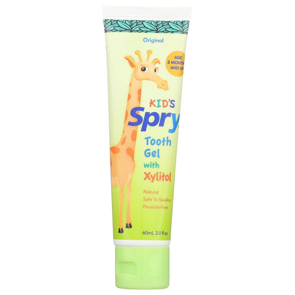 Creme dental Spry Natural Xilitol para bebês, crianças pequenas e crianças 90mL
