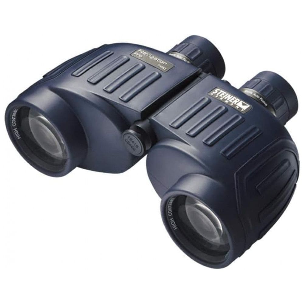 Binóculos Marinho 7x50 para Adultos com Sistema de Prisma Flutuante e Foco Automático Esportivo, Steiner, Azul