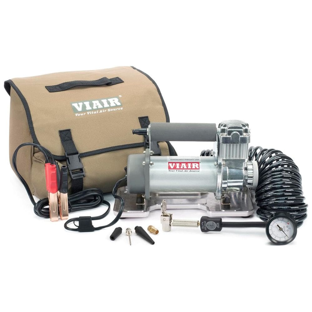 Compressor de Ar 400P Mini Automotivo, portátil, 150 PSI, 12V DC, s com manômetro, VIAIR 40043, Marrom Claro