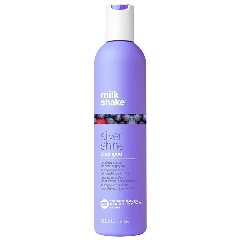 Shampoo milk_shake Silver Shine Purple para cabelos loiros 300mL