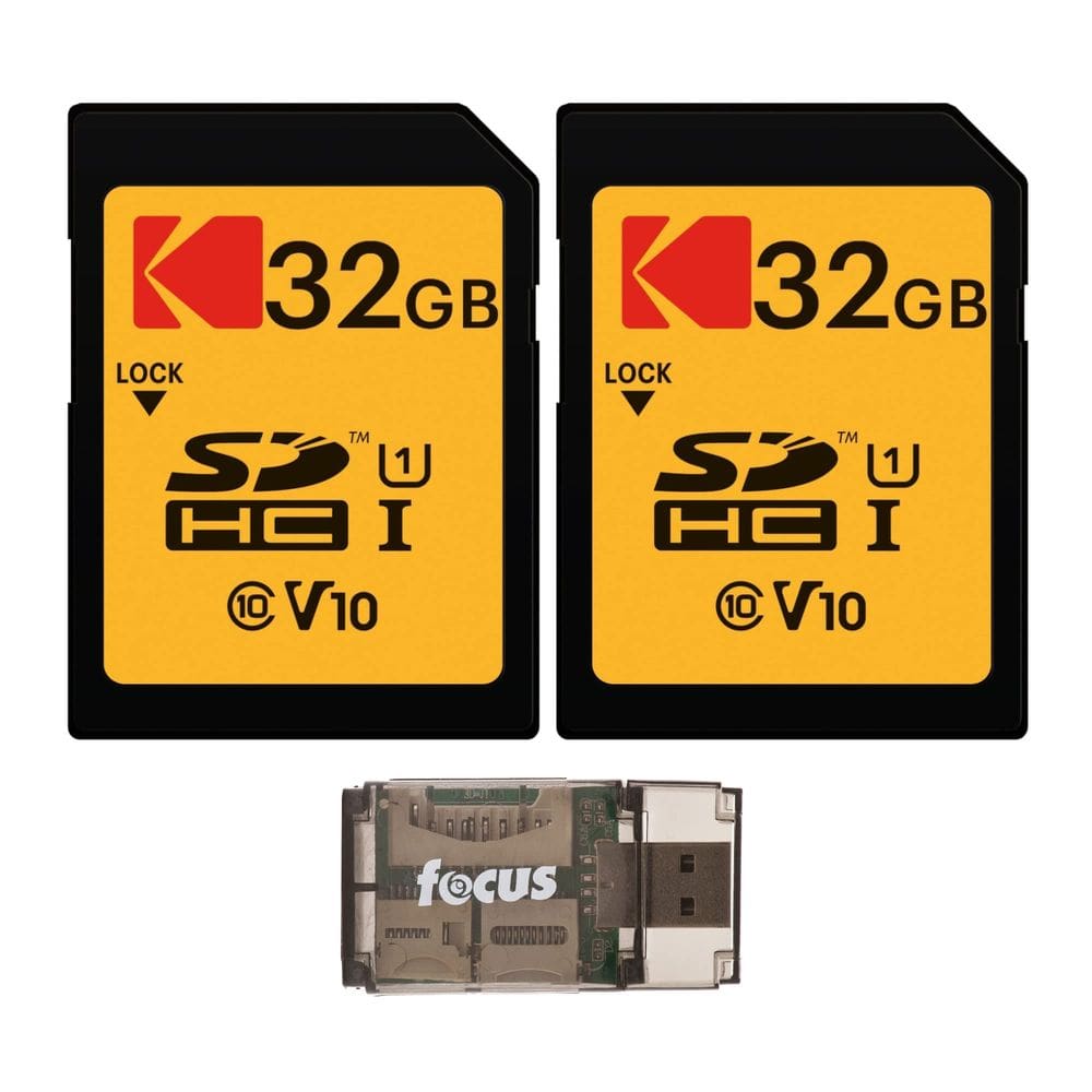 Pacote com 2 cartões de memória Kodak 32GB Classe 10 UHS-I SDHC