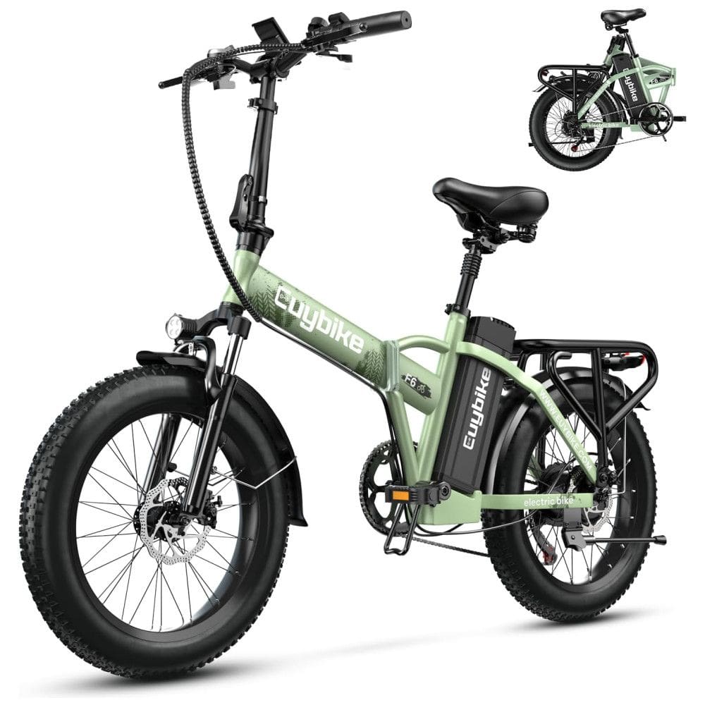 Bicicleta Elétrica Dobrável bluebiko F6B com Motor Brushless 750W (Pico 1000W), Bateria Removível 48V 20Ah, Freios a Disco Duplos e Sistema