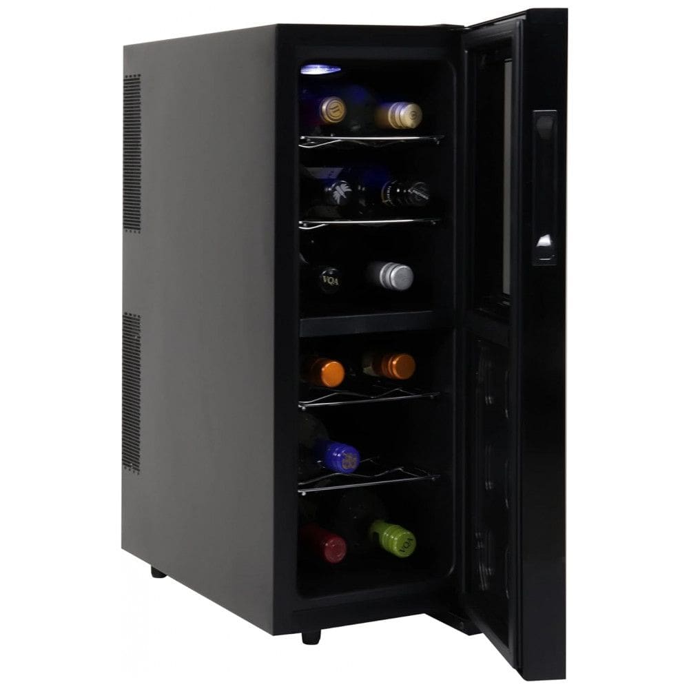 Koolatron Urban Series Refrigerador de Vinhos 12 Garrafas Dual Zone Refrigerador Termoelétrico de Vinho Adega de Vinho Independente para