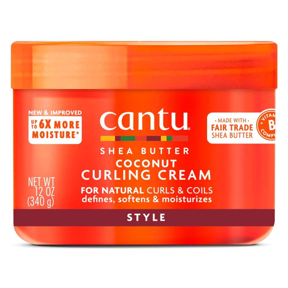 Creme de ondulação Cantu Coconut com manteiga de karité para cabelo natural 355mL