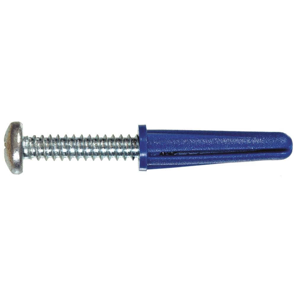 Âncora de plástico com nervuras azuis Hillman modelo 41400