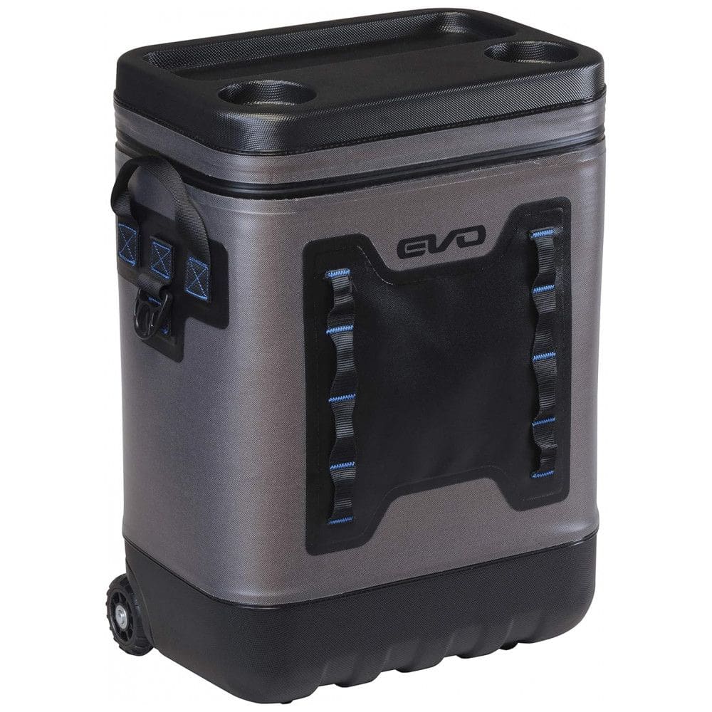 Cooler Térmico Portátil 25 Litros com Alça de 4 Estágios e Rodas, Evolution Outdoor, Preto