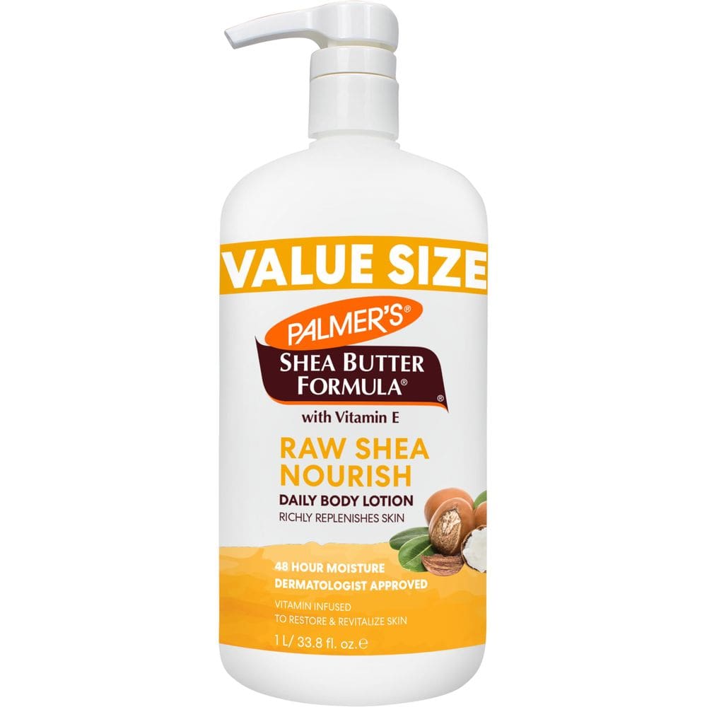 Loção corporal Palmer`s Shea Formula Raw Shea 1L para pele seca