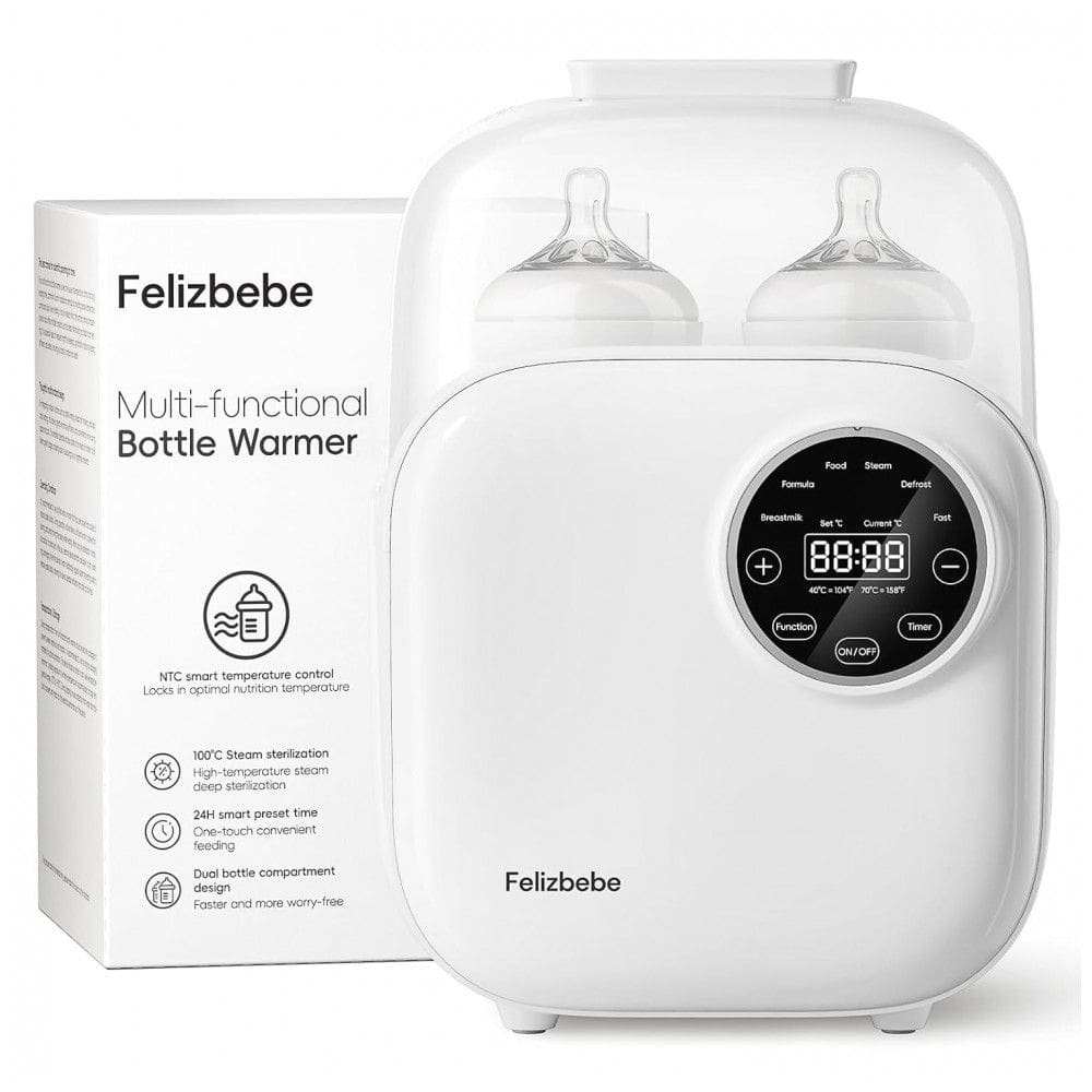 Aquecedor de Mamadeira para Bebê, Felizbebe 10 em 1 para Todos os Tipos de Mamadeiras, Corpo Removível para Limpeza Fácil