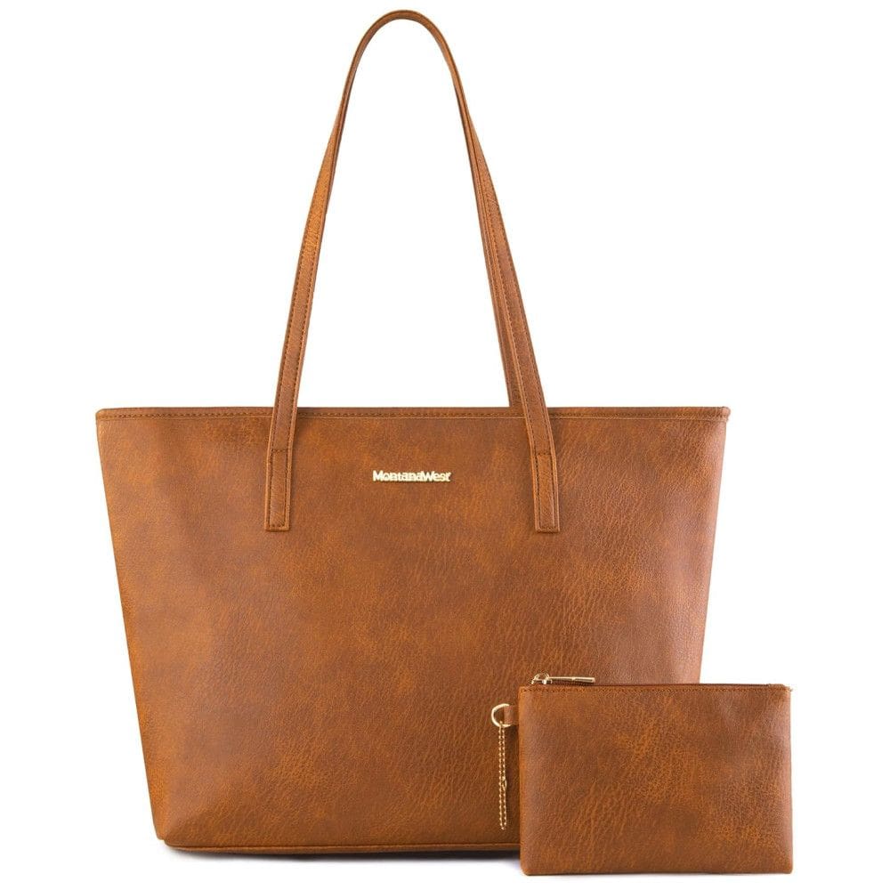 Bolsa de Ombro Feminina em Couro Sintético com Carteira, Montana, Marrom Nude