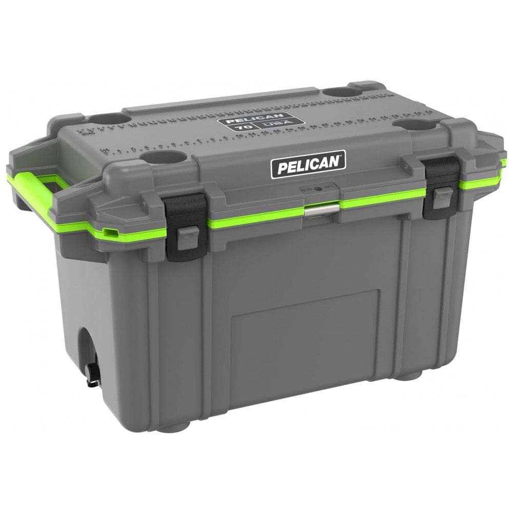 Cooler Térmico Portátil 70 Litros com Alça, Pelican, Cinza e Verde