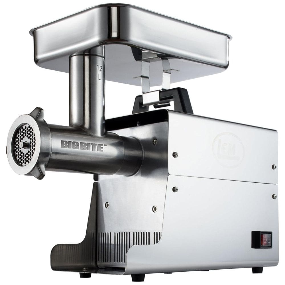 Moedor de Carne Elétrico, Aço Inoxidável, 550W, 110v, LEM W780A, Prateado