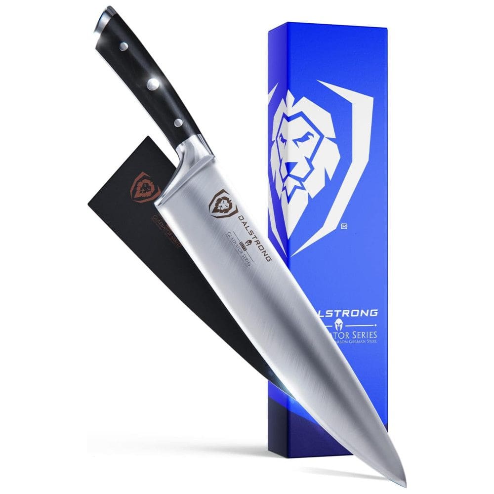 Faca Série Gladiador Aço Inoxidável, DALSTRONG GS 10inch chef, Preto