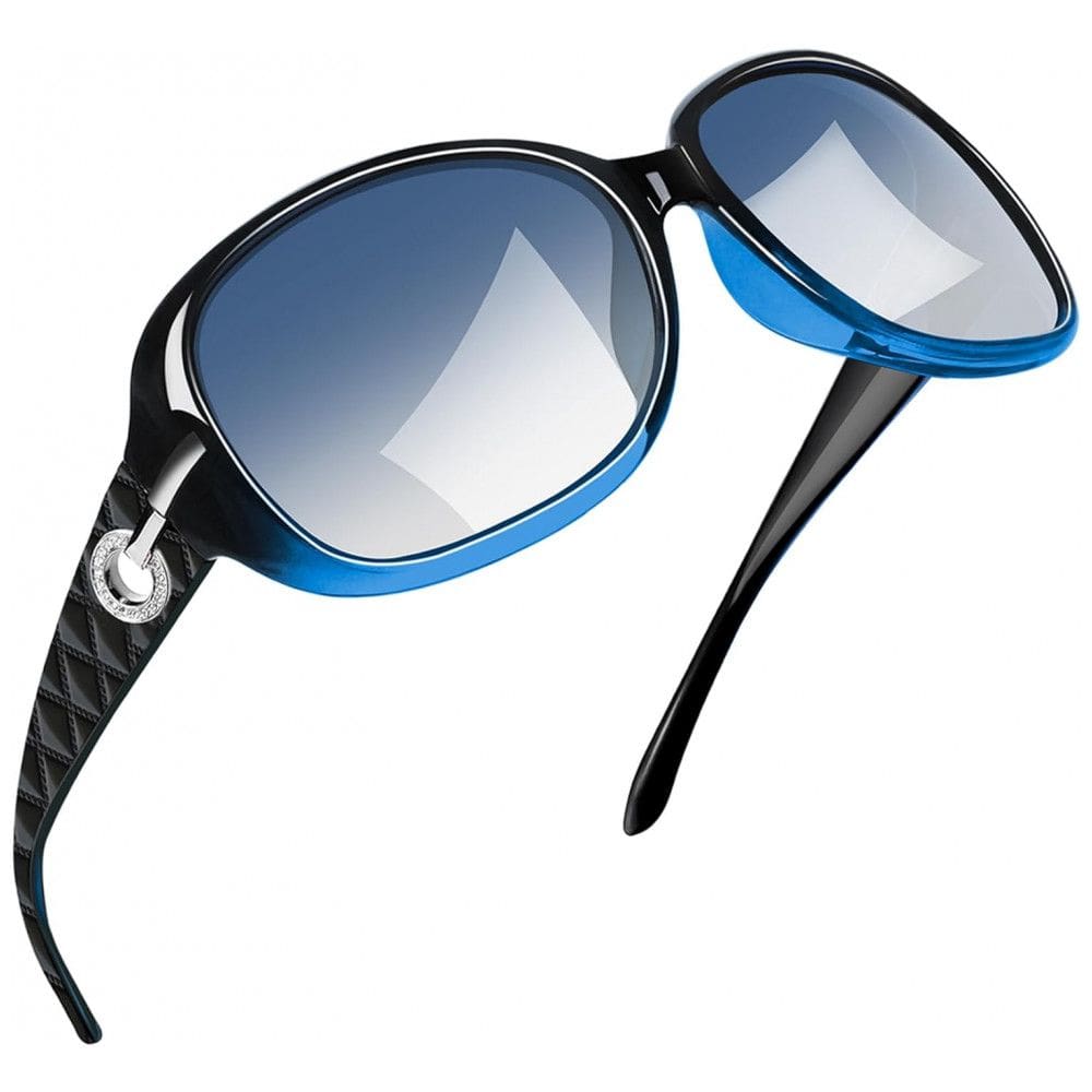 Óculos de Sol Feminino com Proteção UV, Joopin A17, Azul Gradiente