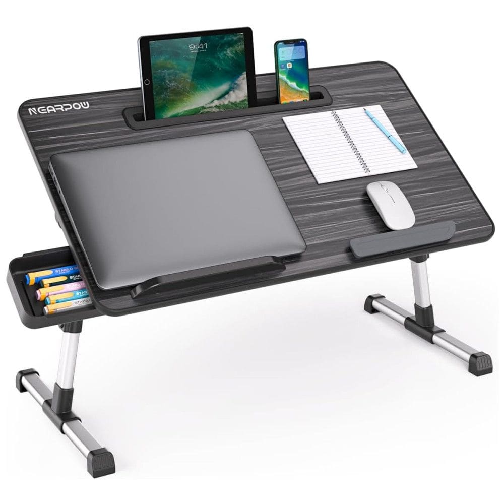 Mesa de laptop NEARPOW para cama, Preta