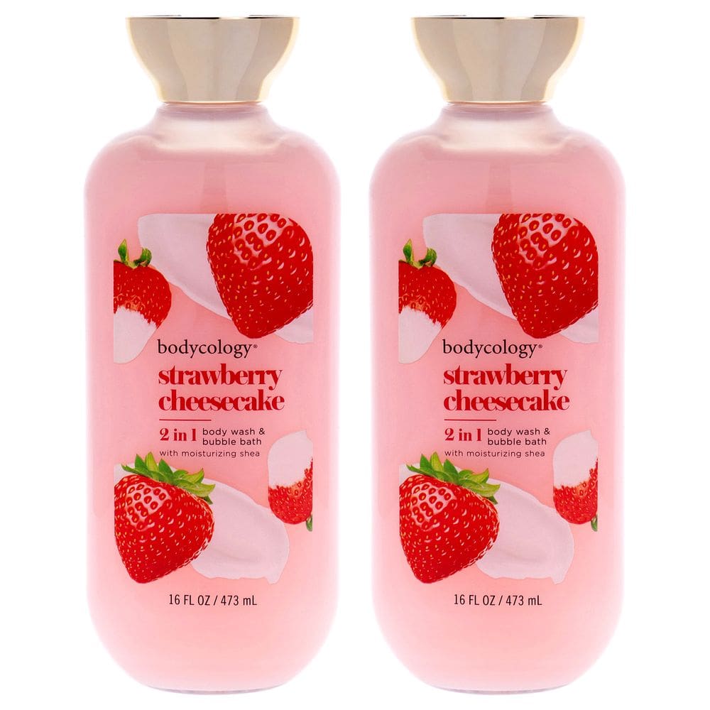 Sabonete corporal e banho de espuma Bodycology Strawberry Cheesecake 480 ml